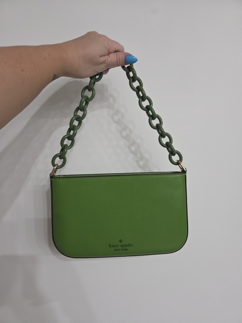 kate spade New York Green Chain-Handle Shoulder Bag